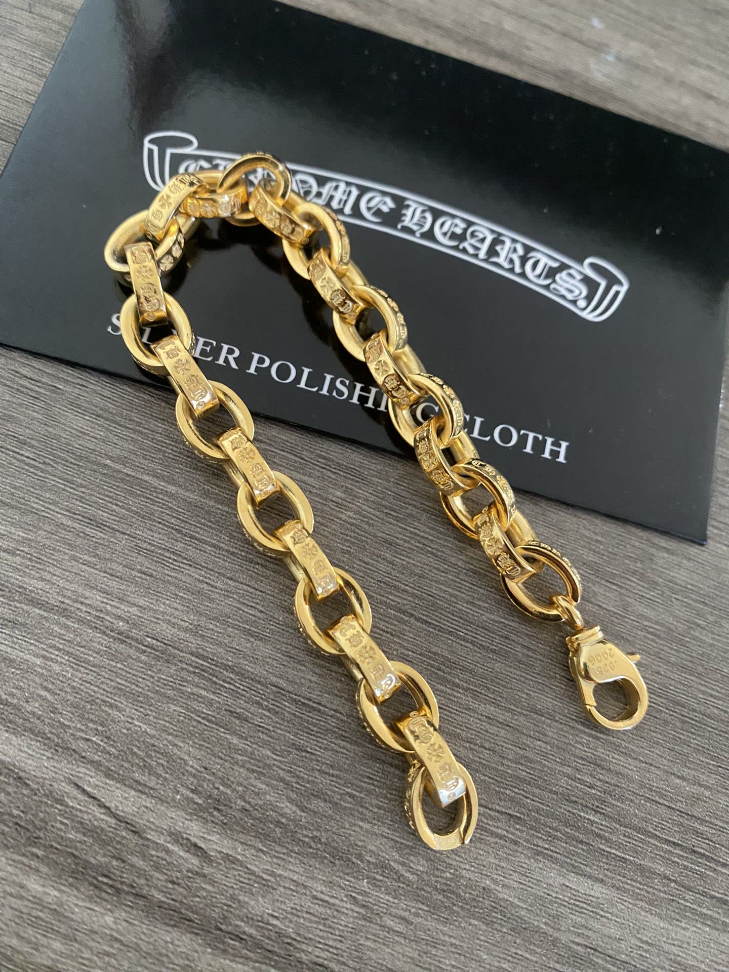 Chrome Hearts Gold Tone Bracelet
